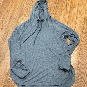 Athleta Gray Hoodie Sweatshirt